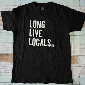 Jack Daniels Black Short Sleeve 'Long Live Locals' Graphic Tee
